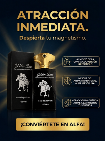 ALPHATOUCH GOLDEN LURE – FRAGANCIA DE АТRАССIÓΝ Υ СОΝFIАΝΖА MASCULINA (50 ml)