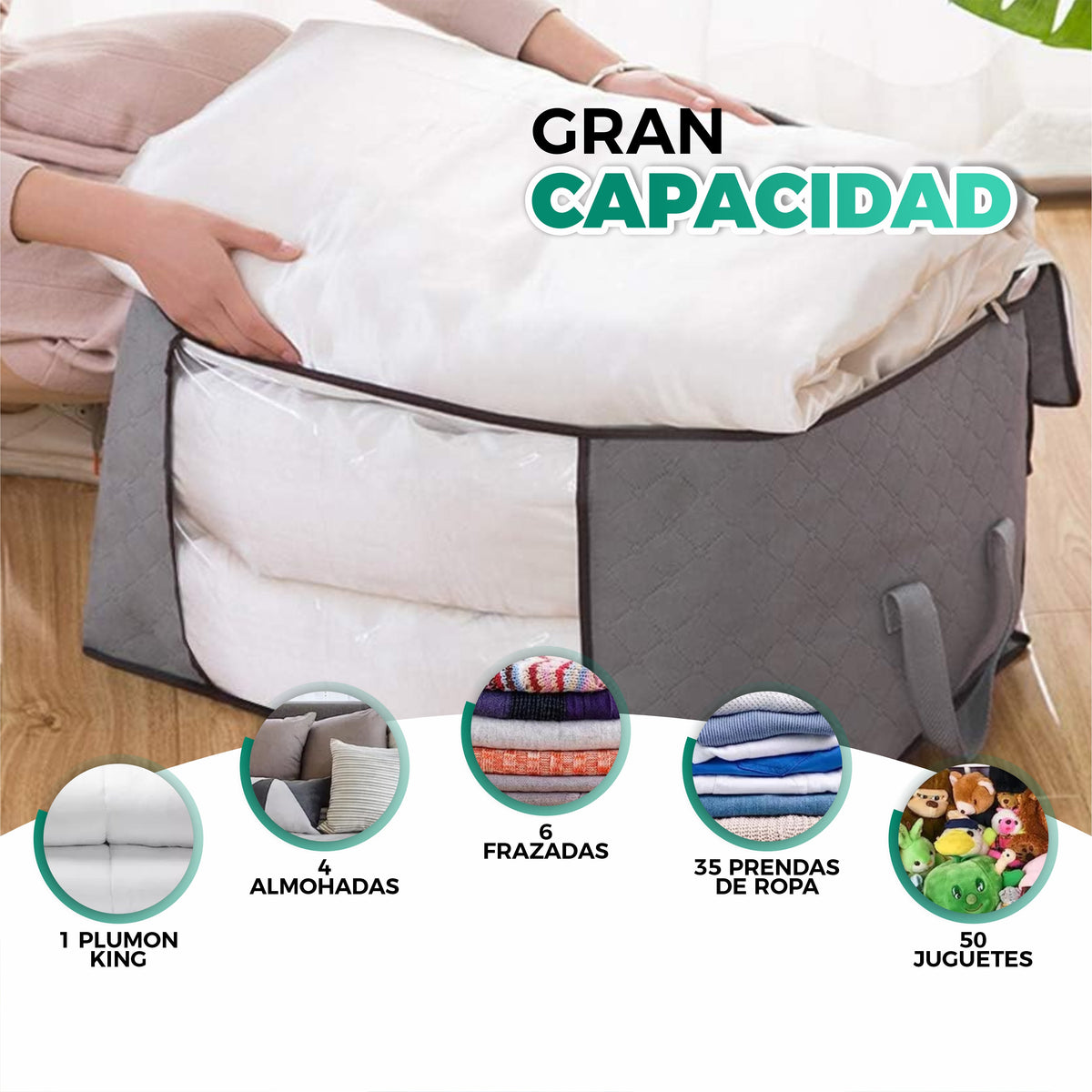 SET PAGA 1 LLEVA 3 x Organizadores Premium Gran Capacidad - EasyHome®