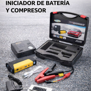 Arrancador multifunción 5 en 1 Batería externa USB Inflador digital de llantas